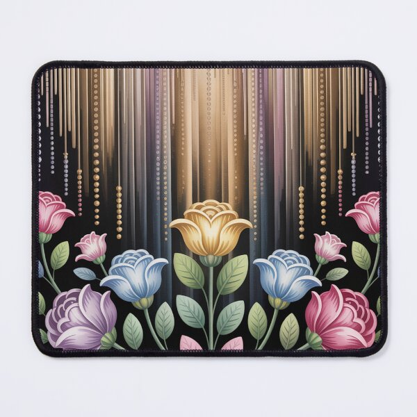 Item preview, Folk Art Floral with Pretty Bead-Like Pattern designed and sold by Greenbaby.