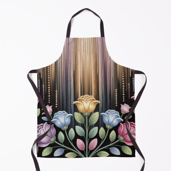 Item preview, Folk Art Floral with Pretty Bead-Like Pattern designed and sold by Greenbaby.