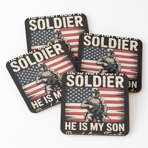 Item preview, Proud Army Family He Is Not Just A Soldier He Is My Son designed and sold by CareTopping.