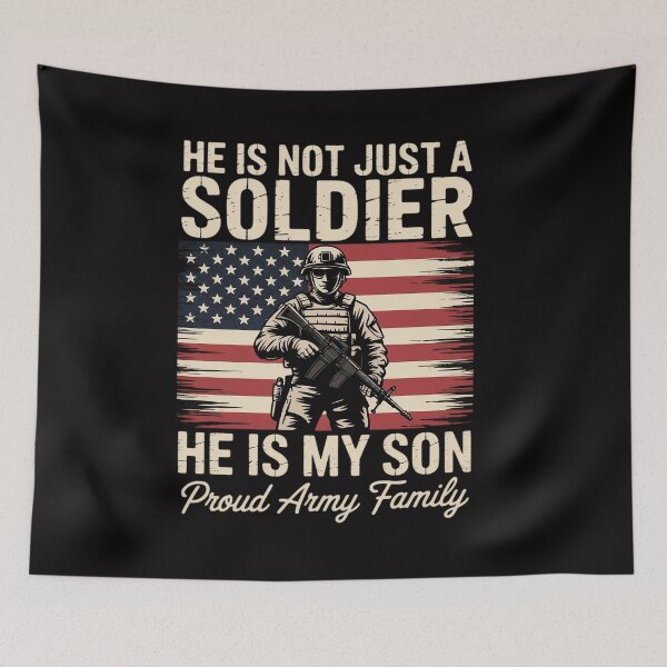 Item preview, Proud Army Family He Is Not Just A Soldier He Is My Son designed and sold by CareTopping.