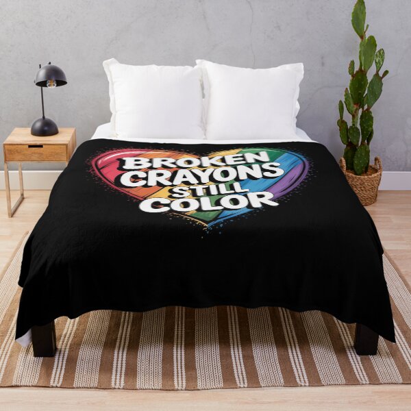 Item preview, Broken Crayons Is Still Color Funny Mental Health Awareness designed and sold by papertaless.