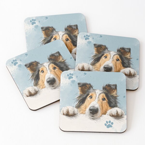 Item preview, Rough Collie Peeking over Wall 02 designed and sold by Elisabeth Lucas.