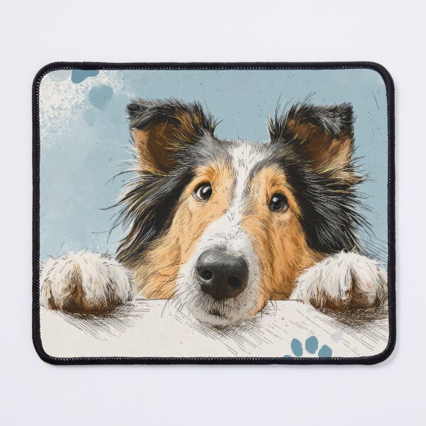 Item preview, Rough Collie Peeking over Wall 02 designed and sold by Elisabeth Lucas.