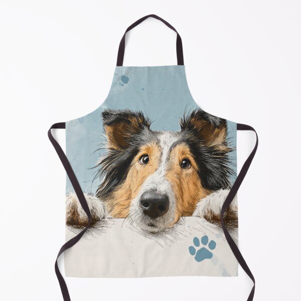 Item preview, Rough Collie Peeking over Wall 02 designed and sold by Elisabeth Lucas.