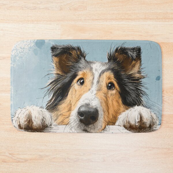 Item preview, Rough Collie Peeking over Wall 02 designed and sold by Elisabeth Lucas.