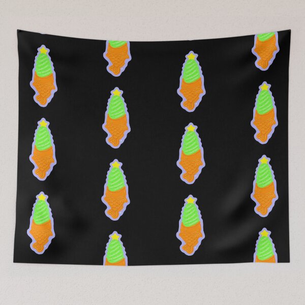 Item preview, Taiyaki Christmas - Purple Outline  designed and sold by The Abysmall.