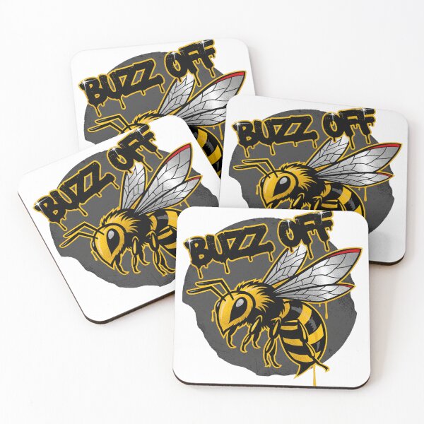Item preview, Buzz Off - Edgy Graphic Bee with Graffiti Slogan designed and sold by VandalMuse.
