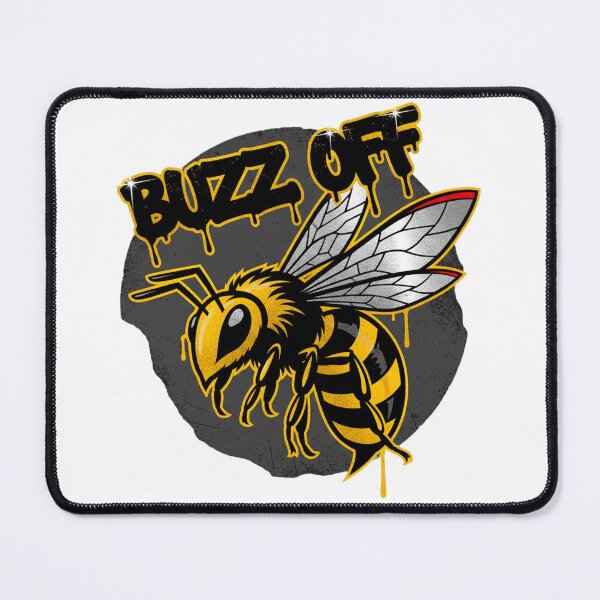 Item preview, Buzz Off - Edgy Graphic Bee with Graffiti Slogan designed and sold by VandalMuse.