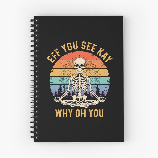 Item preview, Eff You See Kay Why Oh You Yoga Meditating Skeleton designed and sold by wansilastomi.