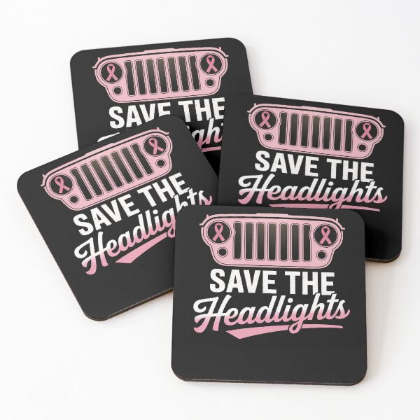 Item preview, Car Save The Headlights Breast Cancer Fighters Pink Ribbon designed and sold by papertaless.