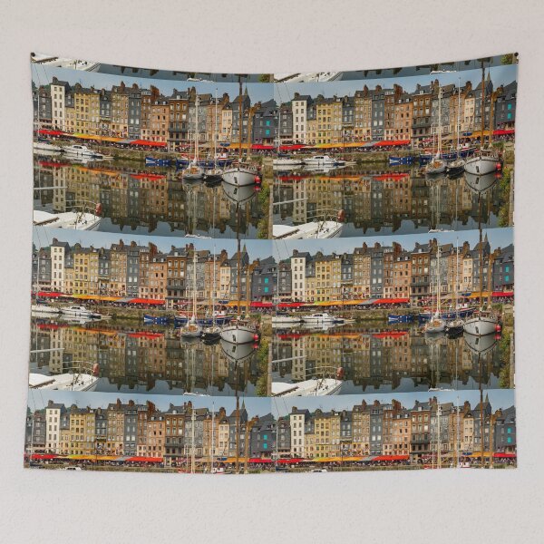 Item preview, Honfleur France Harbor designed and sold by PsychoAlien.com.