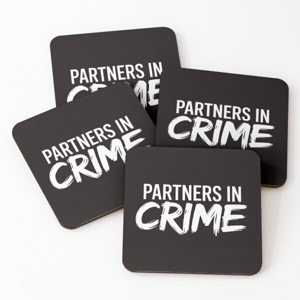 Item preview, Partners in Crime Best Friend Matching BFF designed and sold by EntroRhim.