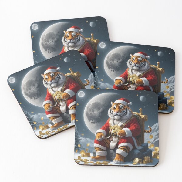 Item preview, Festive Tiger in Winter Wonderland designed and sold by Vvmd.