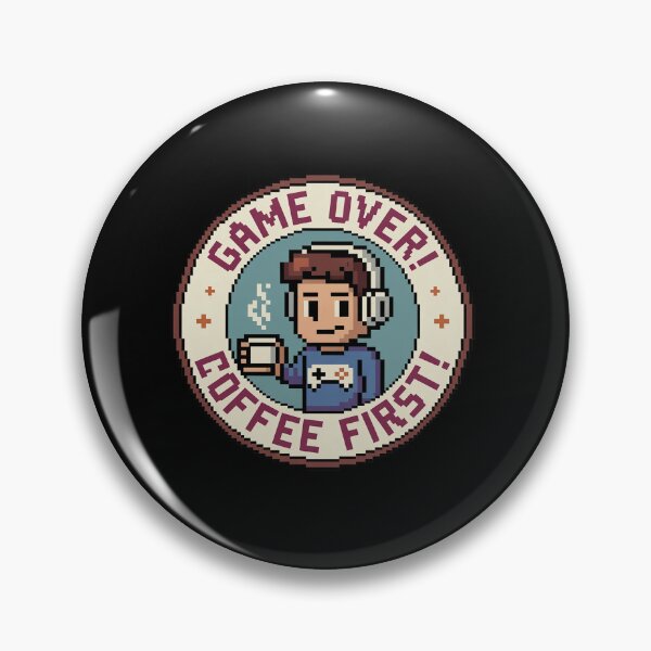 Item preview, Game Over_ Coffee First!c designed and sold by VasilisLamArt.