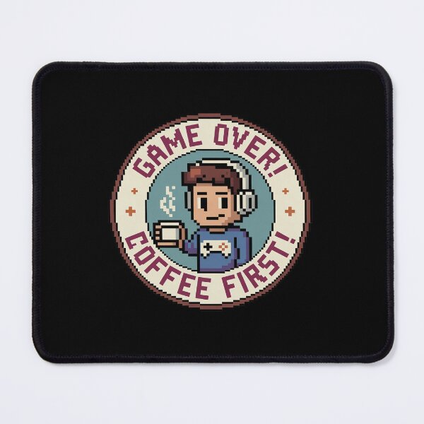 Item preview, Game Over_ Coffee First!c designed and sold by VasilisLamArt.