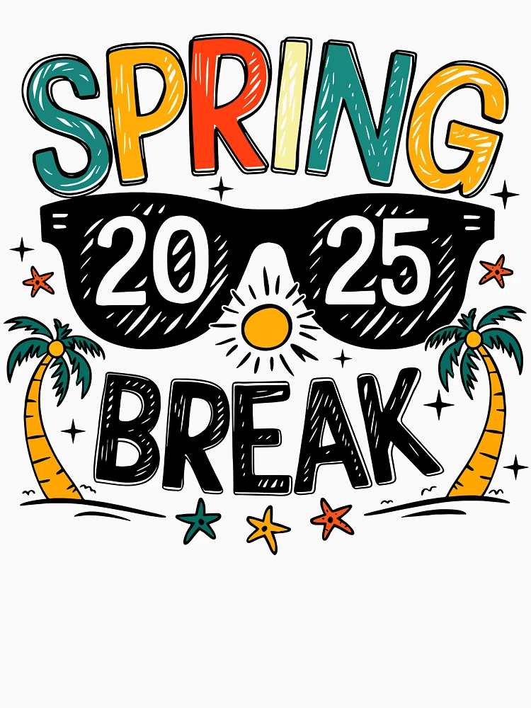 Thumbnail 7 of 7, Essential T-Shirt, Spring Break 2025 designed and sold by RoderickStout.