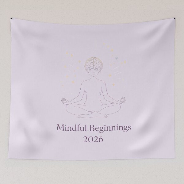 Item preview, Mindful Beginnings 2026 – Meditation & Mindfulness Art for Calm Energy, Inner Peace, and Mental Clarity designed and sold by PureBrain.