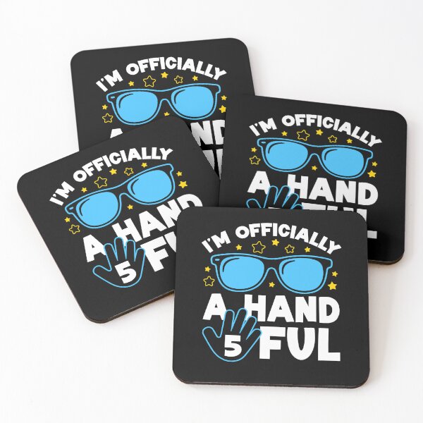 Item preview, I'm Officially A Handful Five 5th Birthday Boys Kid 5 designed and sold by wansilastomi.