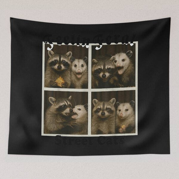 Item preview, Feeling Feral with My Trash Crew – Street Cats, Raccoon, Rat & Opossum  designed and sold by MOHAMED FRASER.