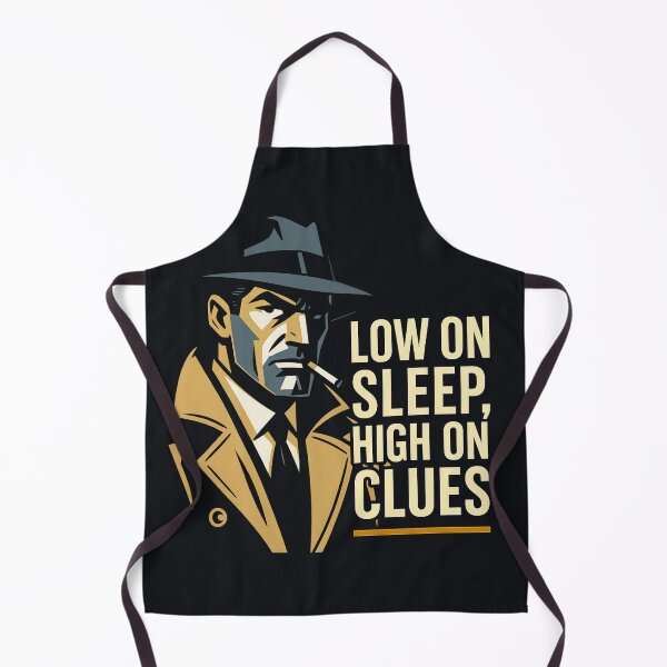 Item preview, Low on Sleep, High on Clues — Noir Detective Tee designed and sold by Sanctum Icons.