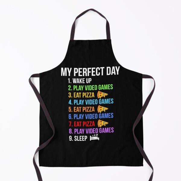 Item preview, My Perfect Day Play Video Games And Eat Pizza Funny designed and sold by wansilastomi.