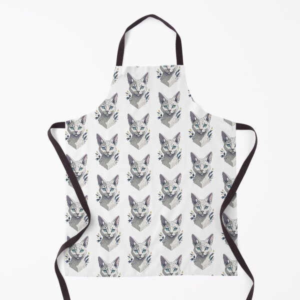Item preview, Wild White Cat - Geometric Savannah Cat designed and sold by aylastyle.