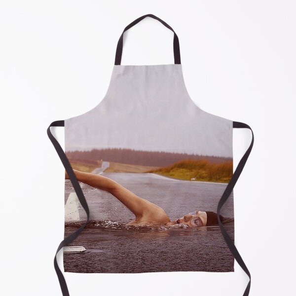 Item preview, AI generated image, swimming in a road. designed and sold by claireseyeview.