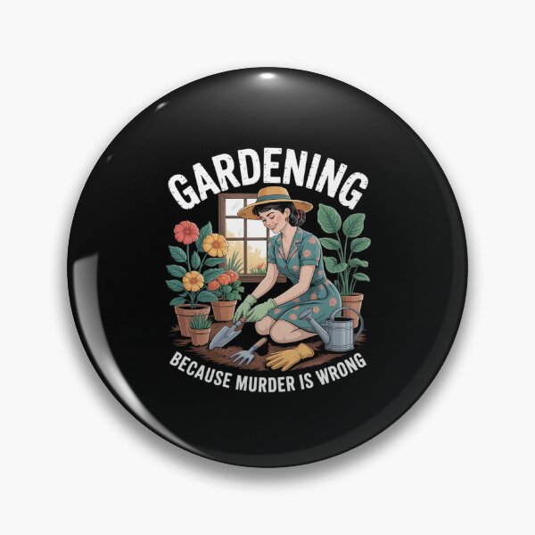 Item preview, Gardening Because Murder is Wrong Funny Gardening designed and sold by ToggleBet.