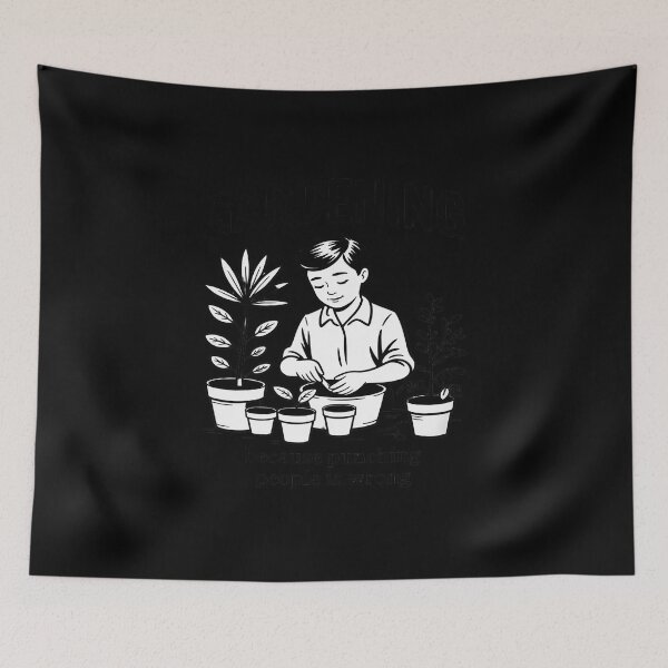 Item preview, Gardening Because Punching People Is Wrong Gardening designed and sold by ToggleBet.