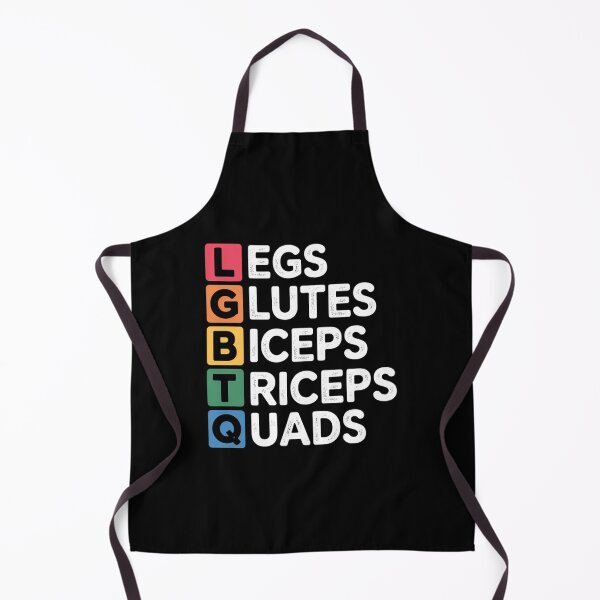 Item preview, Lat's Glutes Biceps Triceps Quads LGBTQ, Gay Gym Fitness, LGBTQ Pride Month designed and sold by Formatage.