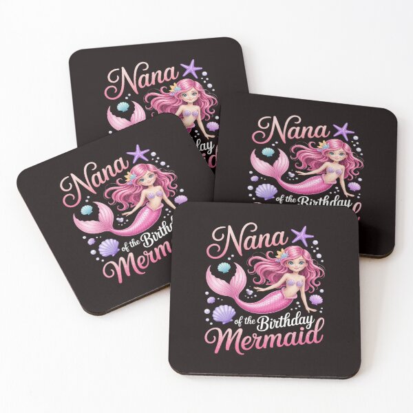 Item preview, Nana of The Birthday Mermaid Family Matching Party Squad designed and sold by RopboxRone.