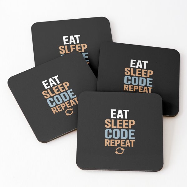 Item preview, Eat Sleep Code Repeat designed and sold by VasilisLamArt.
