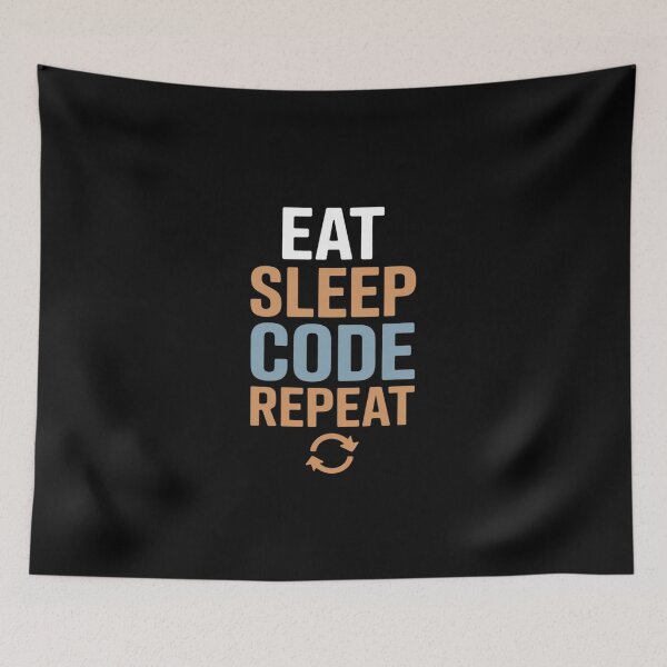 Item preview, Eat Sleep Code Repeat designed and sold by VasilisLamArt.