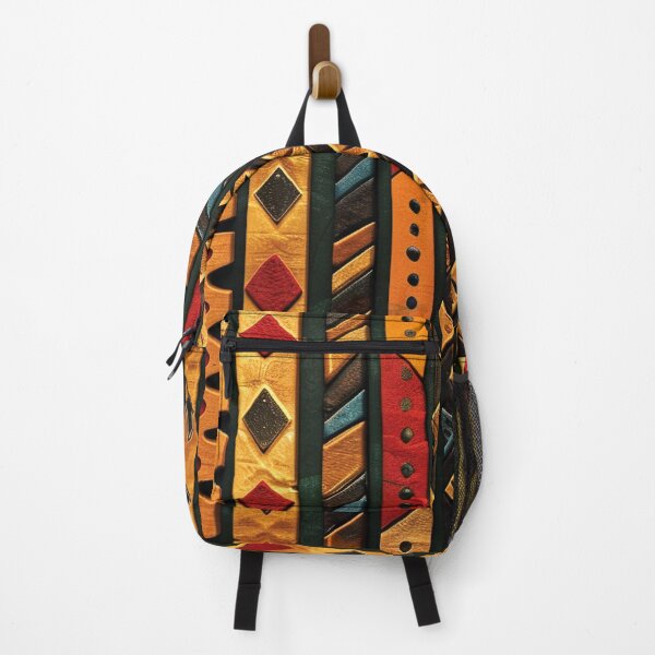 Item preview, African-Style Yellow, Red, And Black Geometric Pattern designed and sold by DEC02.
