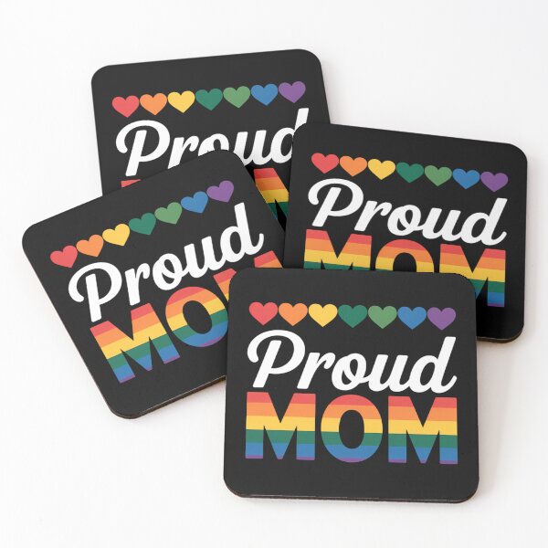 Item preview, Proud Mom LGBT Rainbow Heart Gay Pride Supportive Ally Mother Equality  designed and sold by Formatage.