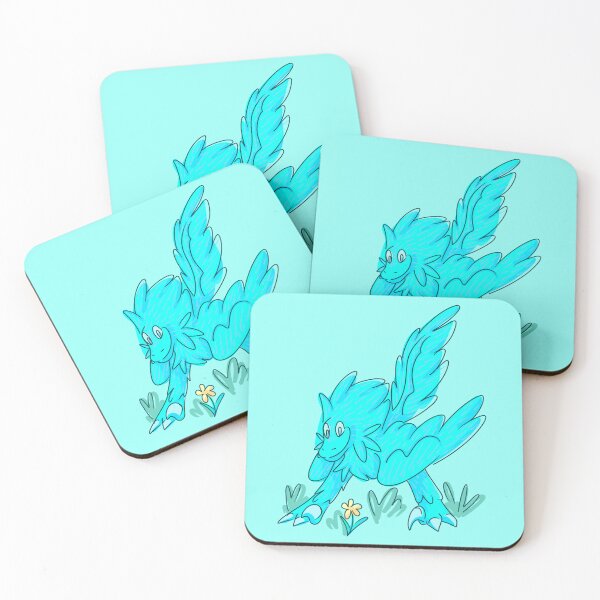 Item preview, raptor with flower designed and sold by vulpiniquest.