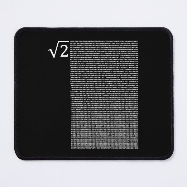 Item preview, Nerdy Vintage Digits of Square Root of Two Pythagoras' Constant Math Teacher White Text designed and sold by MathWare MathClips.
