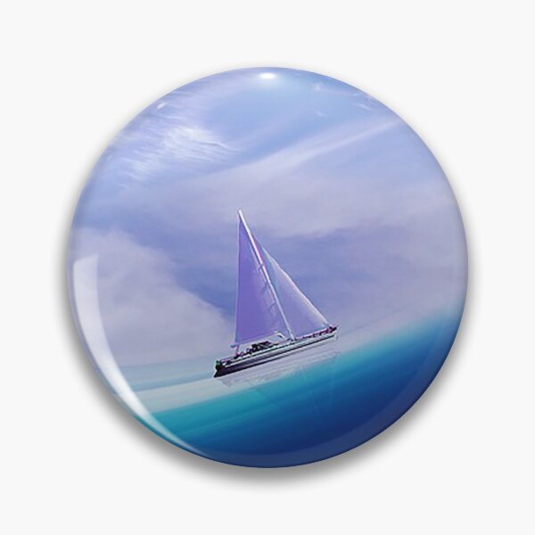 Item preview, AI generated yacht on a blue wave. designed and sold by claireseyeview.
