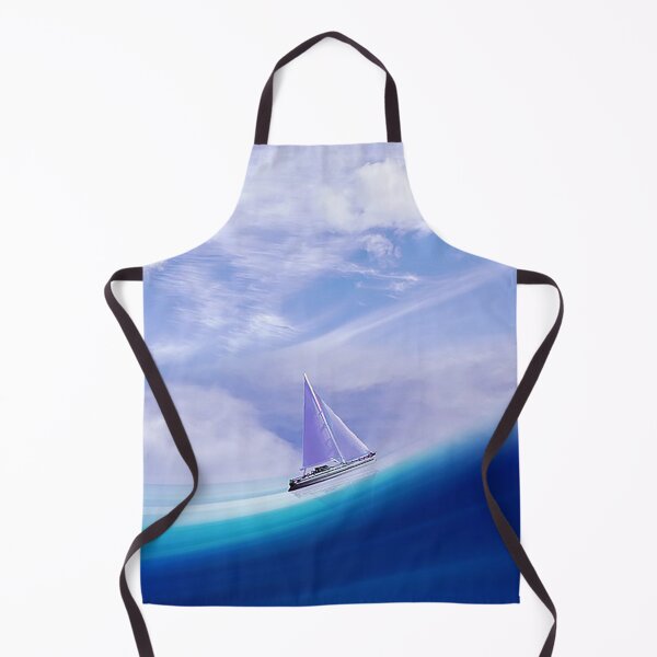 Item preview, AI generated yacht on a blue wave. designed and sold by claireseyeview.