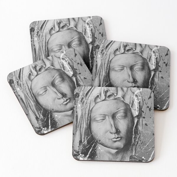 Item preview, Sacred Serenity – Pencil Crayon Madonna Portrait designed and sold by Flower Magic .