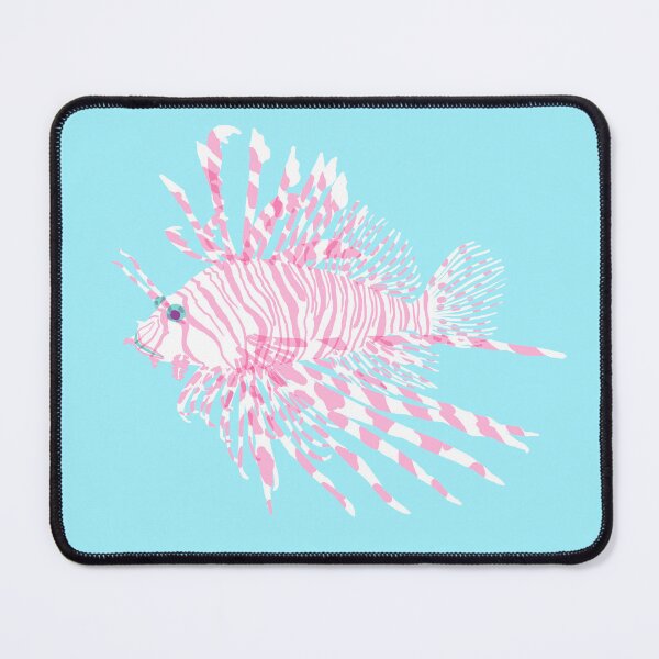 Item preview, White & Pink Lionfish – Elegant Ocean Illustration | Hanaminokasago Art designed and sold by Kyotsube.
