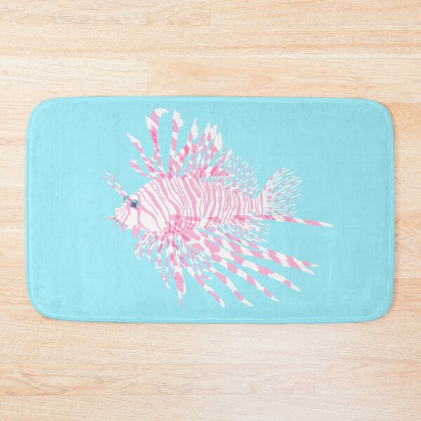 Item preview, White & Pink Lionfish – Elegant Ocean Illustration | Hanaminokasago Art designed and sold by Kyotsube.