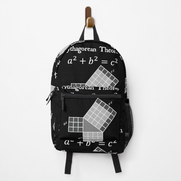 Item preview, Nerdy Vintage  Pythagorean Theorem 3-4-5 Triangle Math Teacher White Text designed and sold by MathWare MathClips.