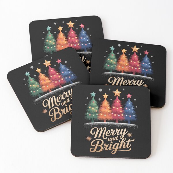 Item preview, Merry and Bright Trees Christmas designed and sold by PunkNation-Arts.