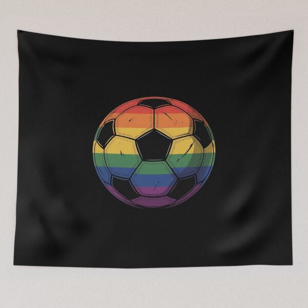 Item preview, Gay Pride Soccer Rainbow Flag Lgbtq Football designed and sold by SnackPAC.