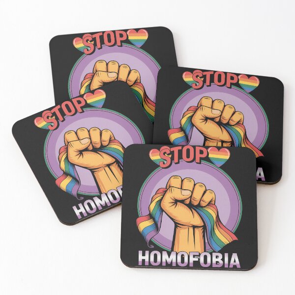 Item preview, Stop Homophobia Comfort Colors LGBT Pride Flag Rainbow designed and sold by Formatage.
