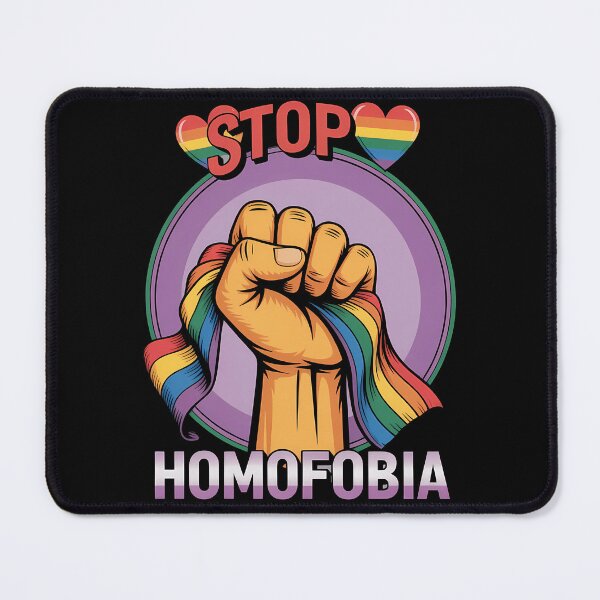 Item preview, Stop Homophobia Comfort Colors LGBT Pride Flag Rainbow designed and sold by Formatage.