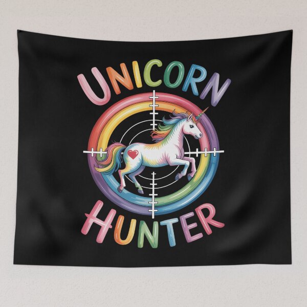 Item preview, Unicorn Hunter Mens Boys Rainbow Horse Humor Hate Unicorns designed and sold by Formatage.