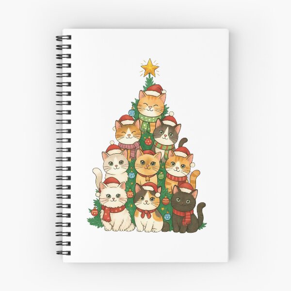 Item preview, Cat Christmas Tree Christmas Cat Family Cute Christmas Animal designed and sold by bethanyrodgers6.