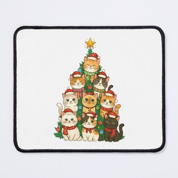Item preview, Cat Christmas Tree Christmas Cat Family Cute Christmas Animal designed and sold by bethanyrodgers6.